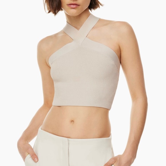 Aritzia Babaton Women’s Sculpt Knit Criss Cross Tank - Picture 1 of 3